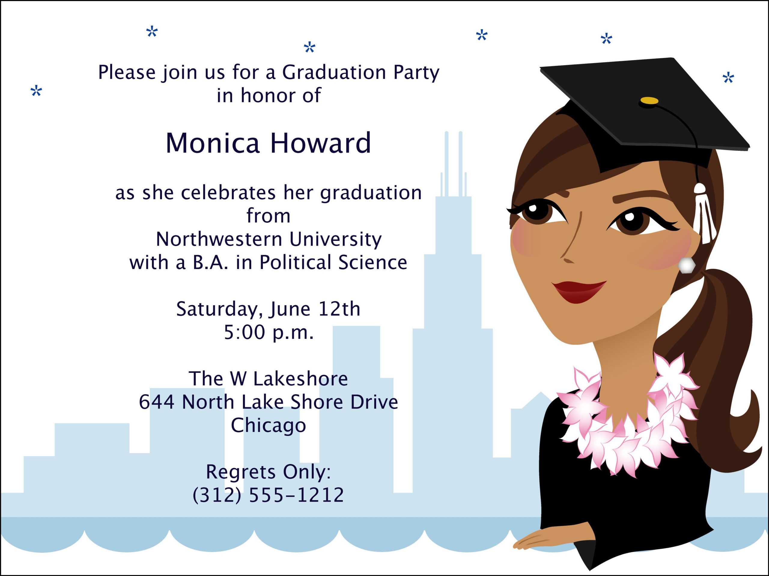 Card Template : Graduation Invitation Template – Card Within Graduation Invitation Templates Microsoft Word