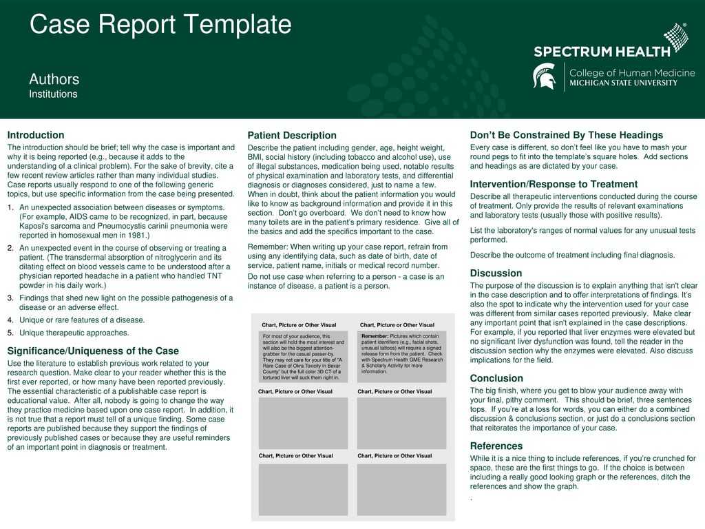 Case Report Template Authors Institutions Introduction – Ppt With Regard To Introduction Template For Report