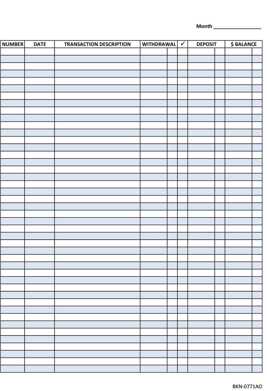 Checkbook Ledger Template – Zohre.horizonconsulting.co Pertaining To Blank Ledger Template