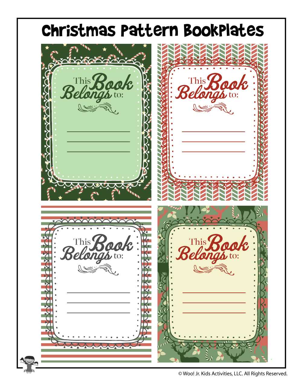 Christmas Gift Printable Bookplates | Woo! Jr. Kids Activities Within Bookplate Templates For Word
