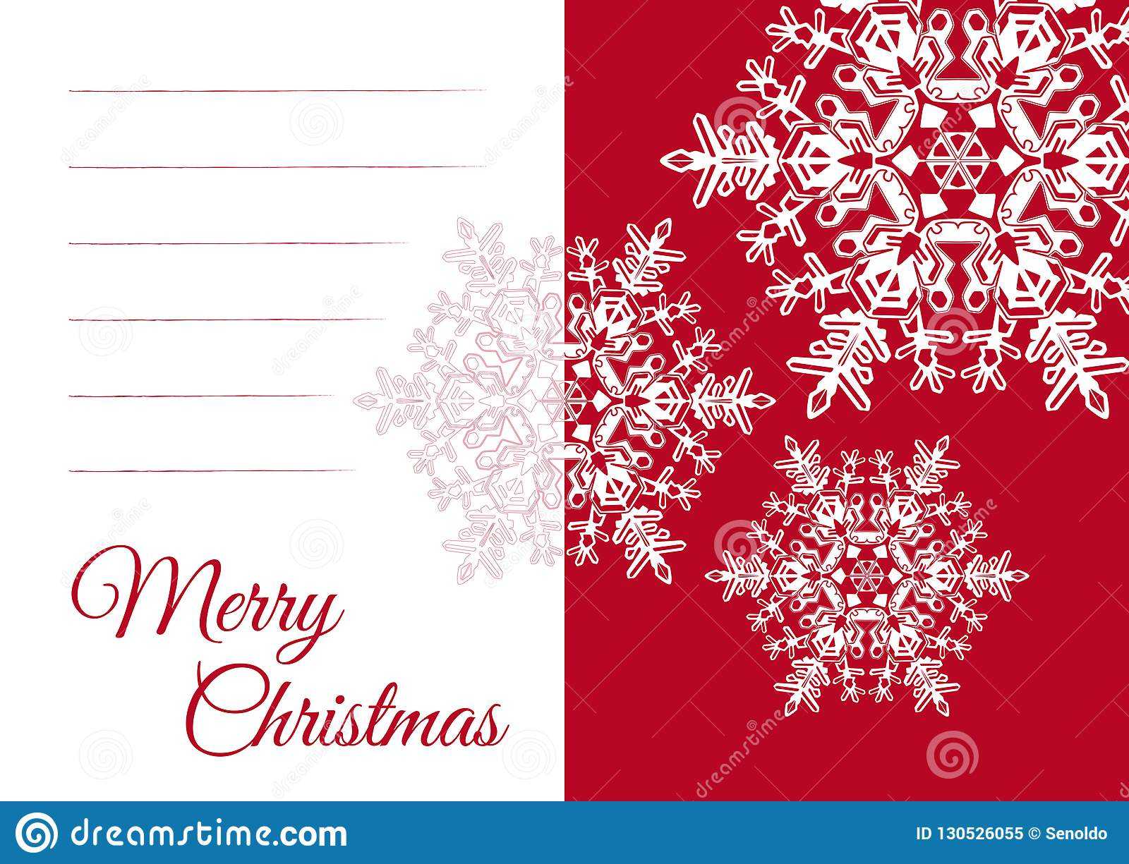 Christmas Greeting Card Template With Blank Text Field Stock Within Free Printable Blank Greeting Card Templates