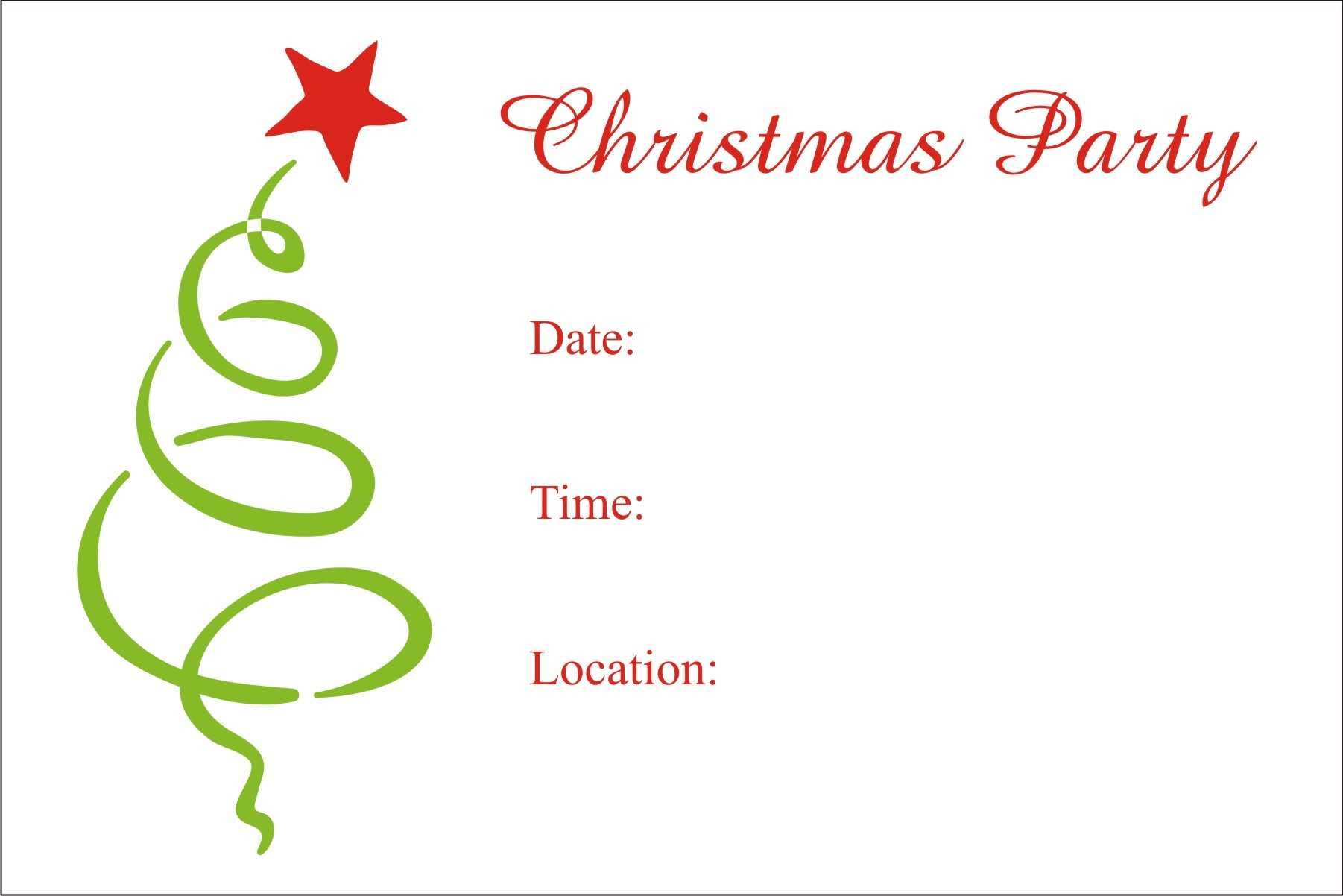 Christmas Lunch Invitation Template Free – Mahre Throughout Free Christmas Invitation Templates For Word