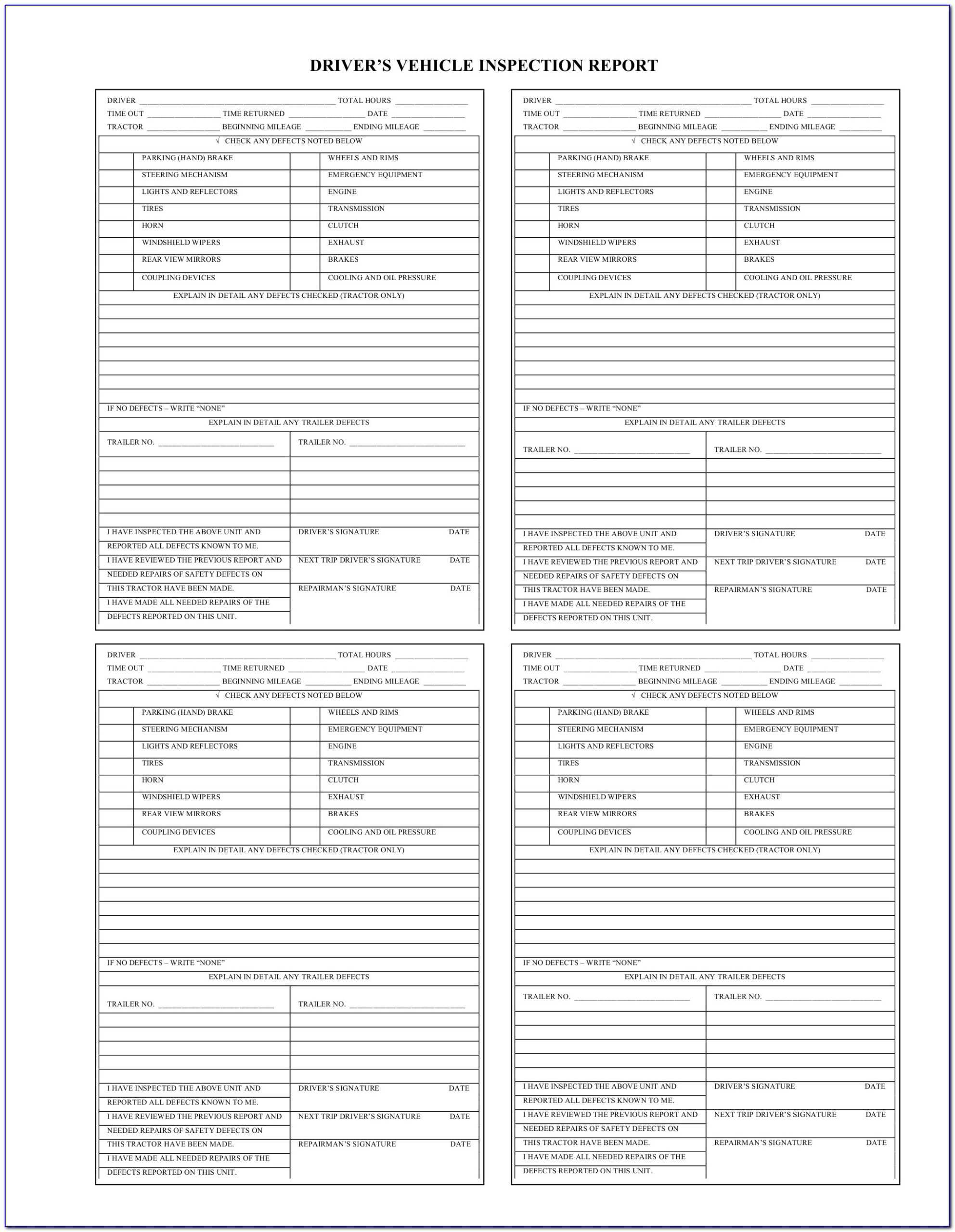 Commercial Property Inspection Report Template Unique Part Pertaining To Vehicle Inspection Report Template
