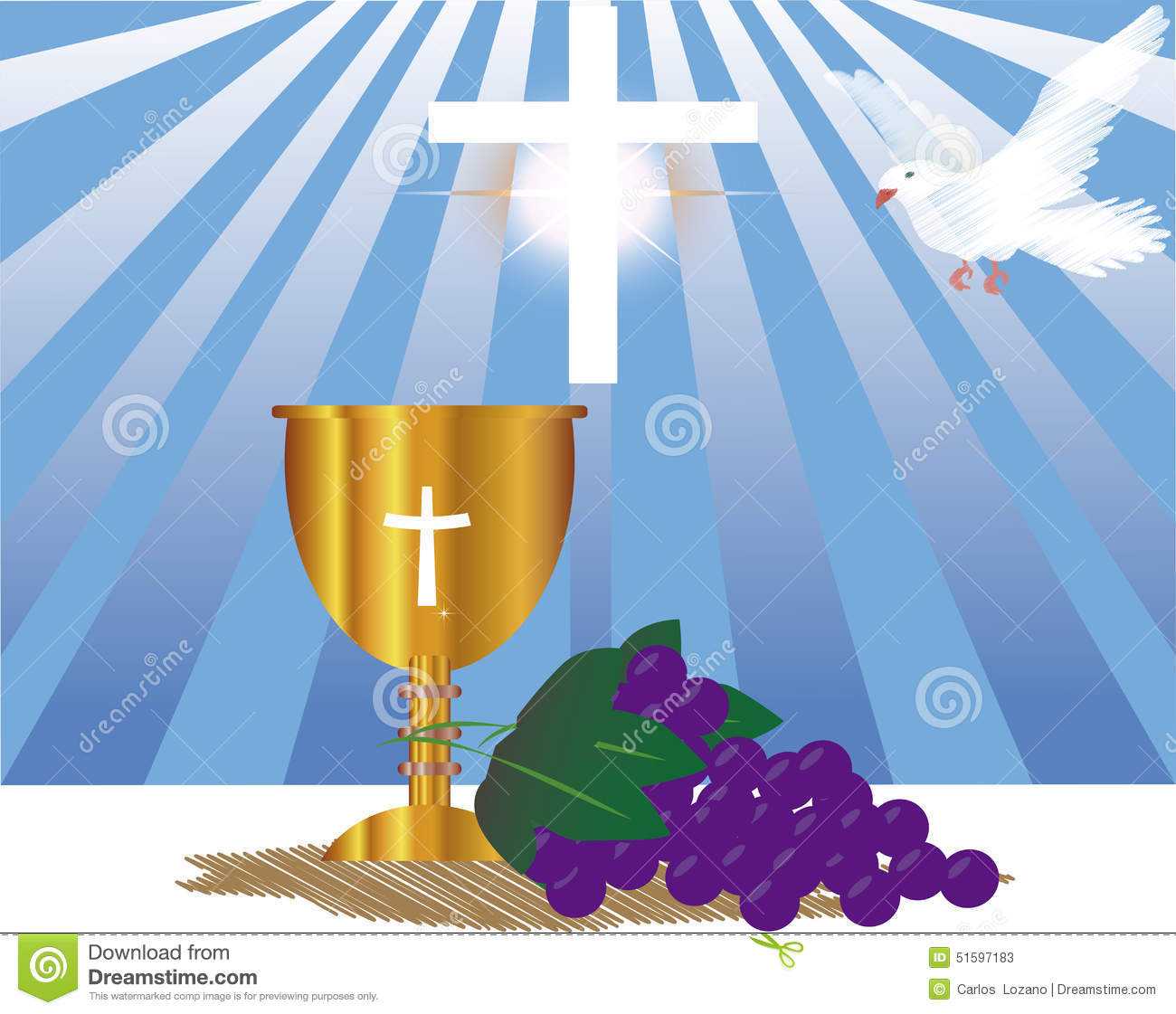 Communion Card Template Stock Illustration. Illustration Of For First Holy Communion Banner Templates