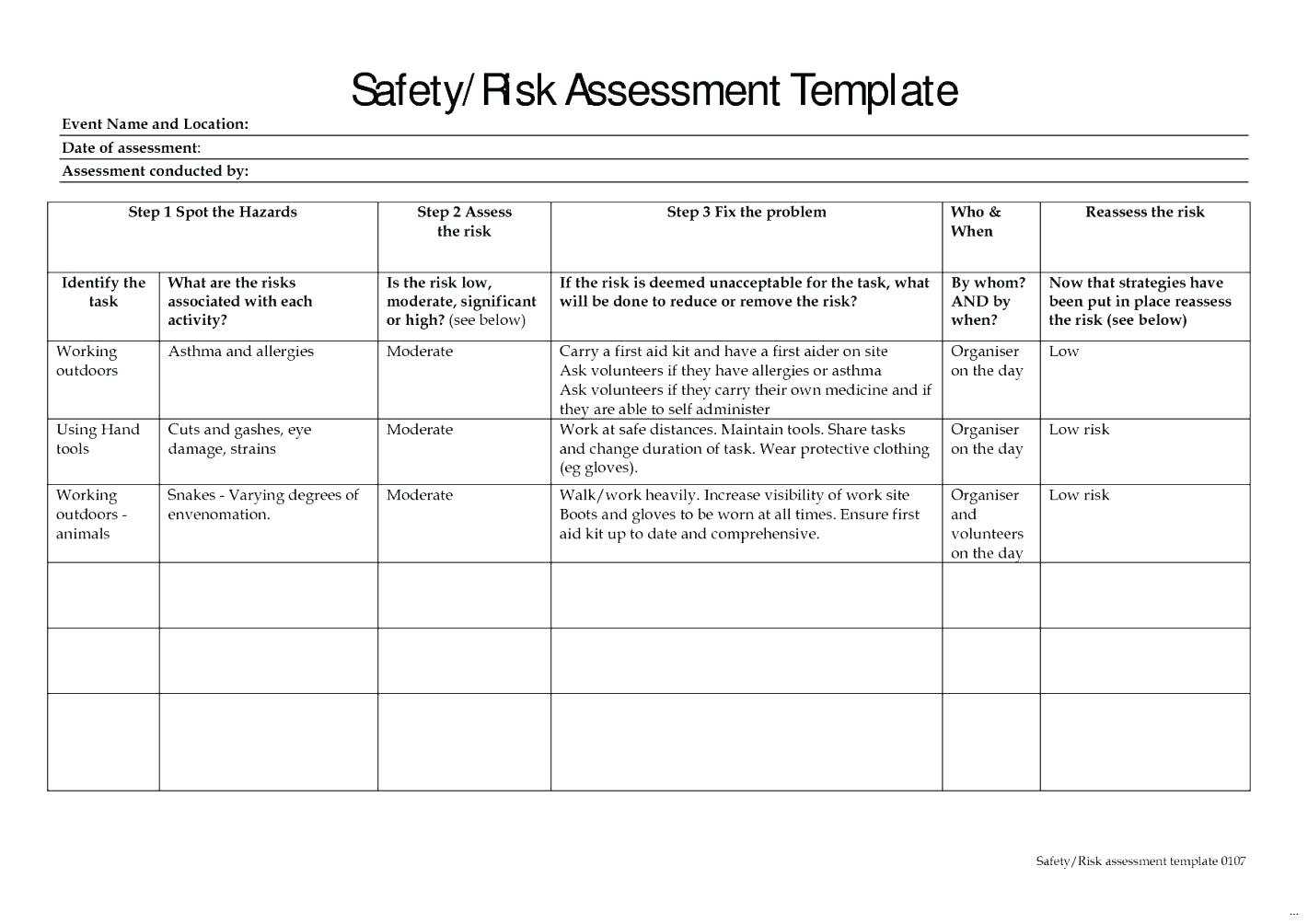 Construction Risk Management Plan Report Sample Template For Within Risk Mitigation Report Template