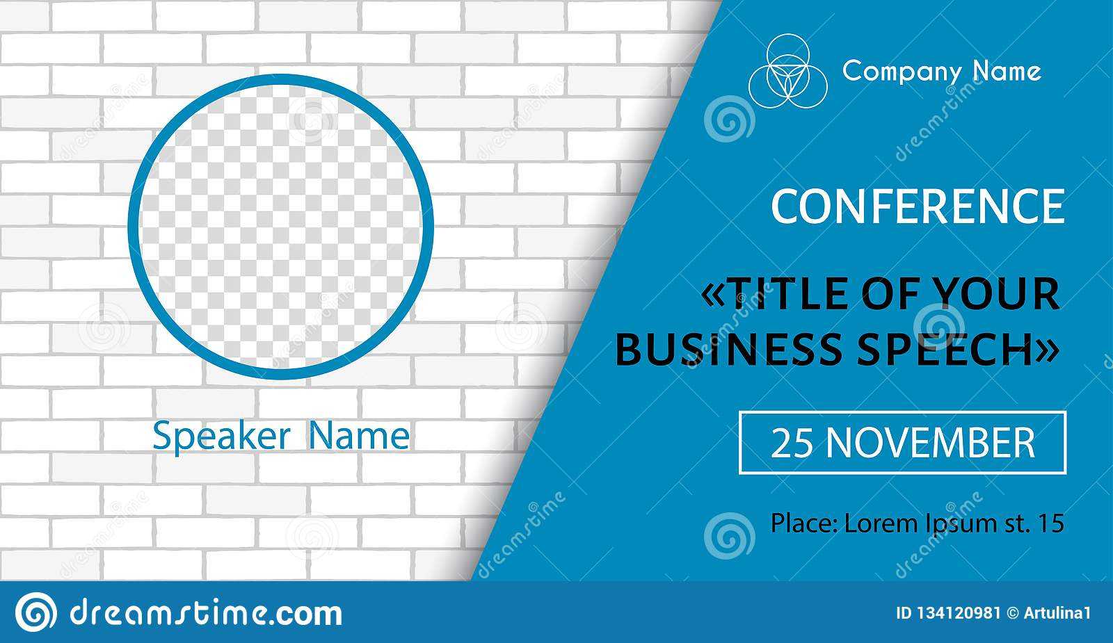 Corporate Announcement Poster Template. Vector Flyer For Intended For Event Banner Template