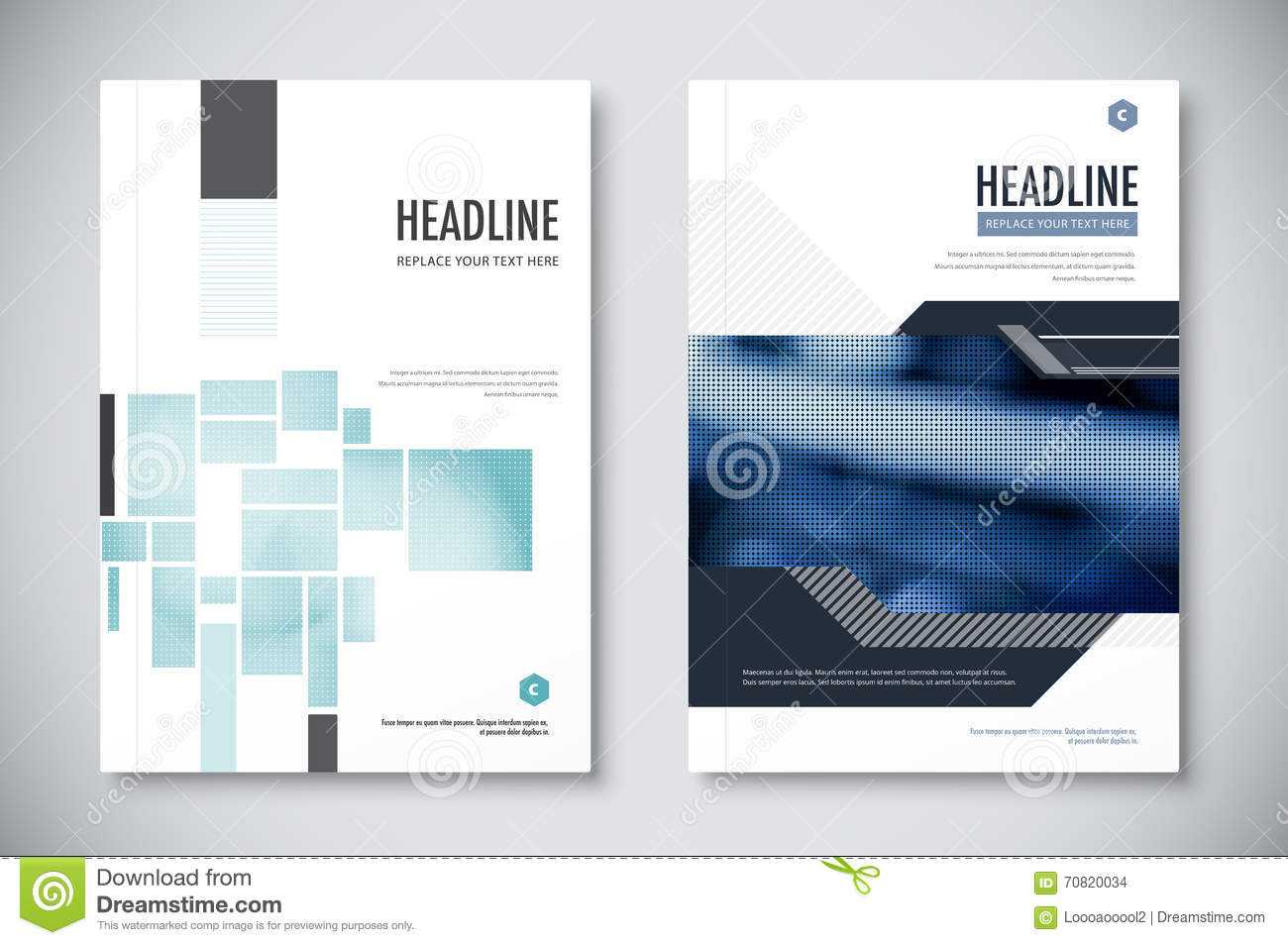Corporate Annual Report Template Design. Corporate Business Regarding Illustrator Report Templates