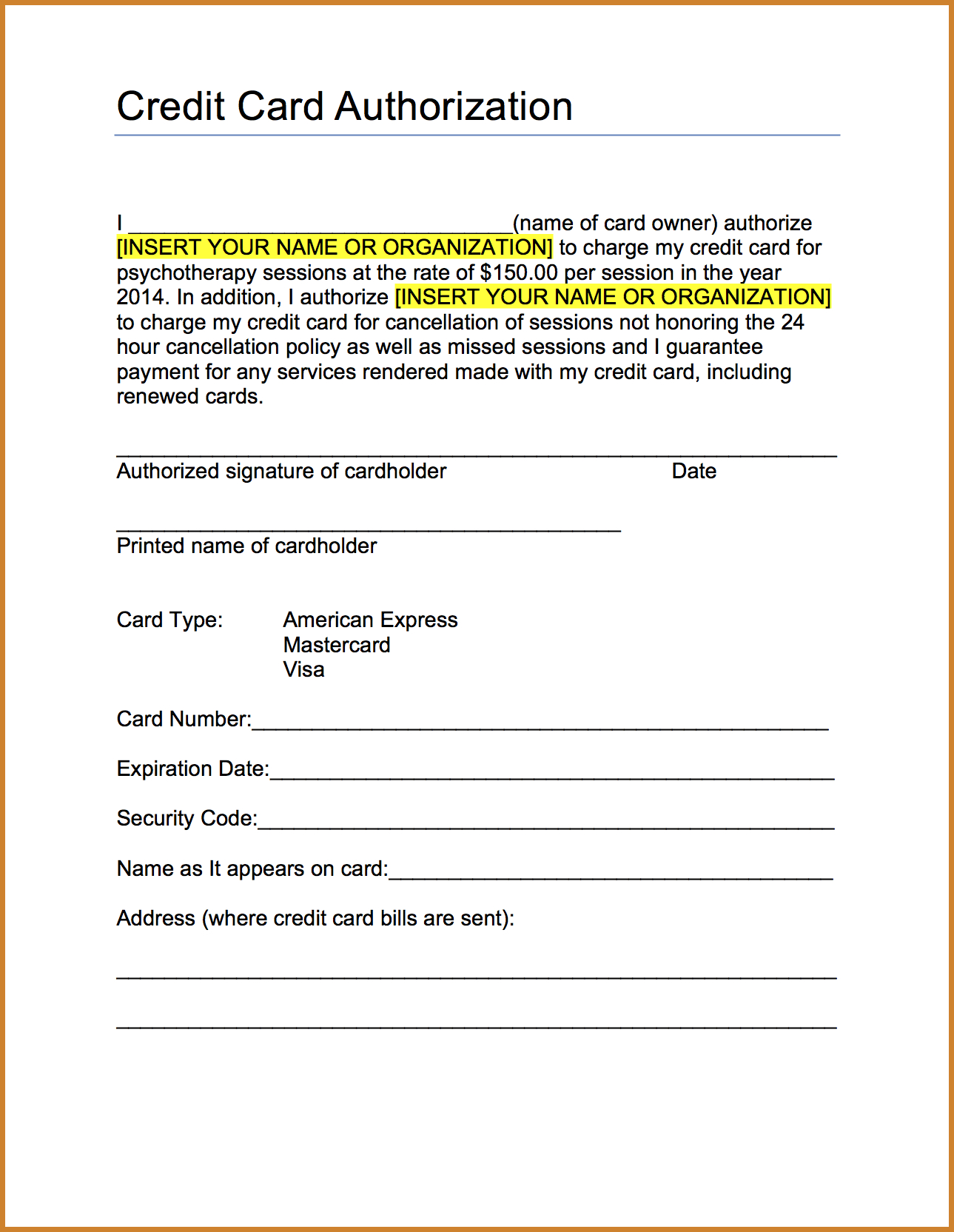Credit Card Authorization Form Template 41 Jet Airways Regarding Credit Card Authorization Form Template Word