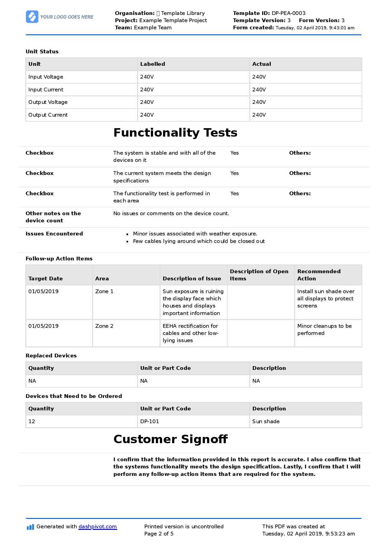 Customer Contact Report Template – Zohre.horizonconsulting.co With Customer Contact Report Template