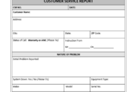 Customer Service Report Template – Excel Word Templates pertaining to Technical Service Report Template