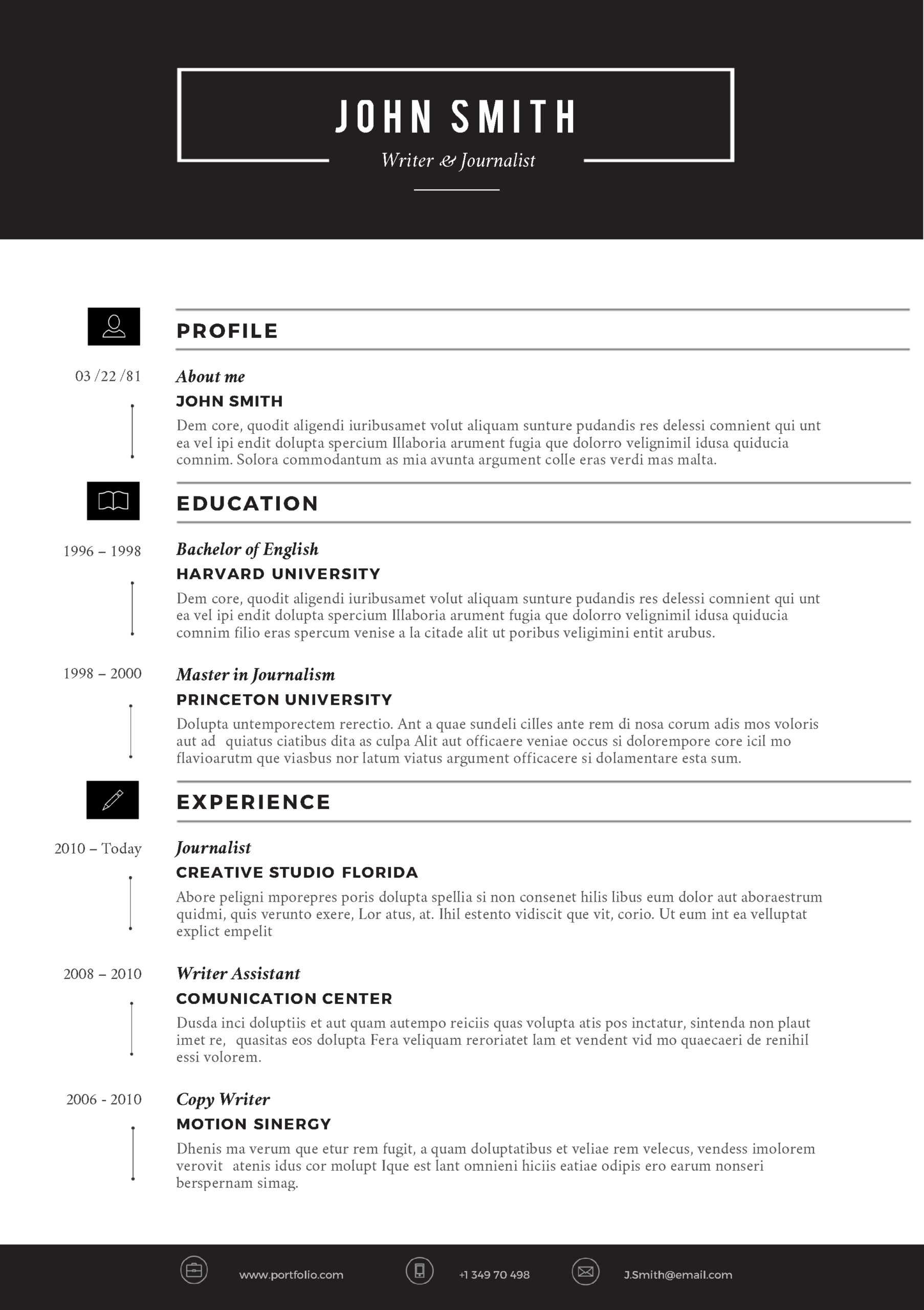 Cvfolio Best 10 Resume Templates For Microsoft Word In How To Get A Resume Template On Word