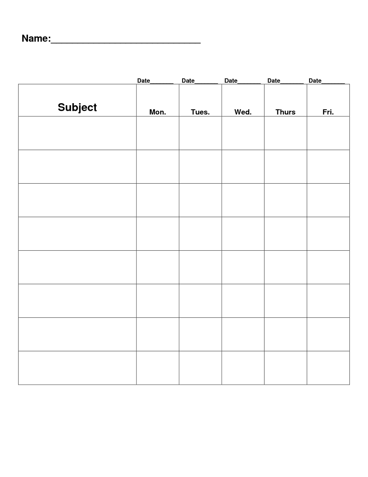 Daily Printable Behavior Charts For Home Free | Loving Printable With Blank Reward Chart Template