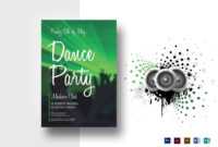 Dance Party Flyer Template within Dance Flyer Template Word