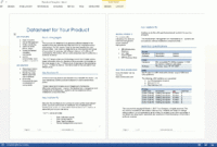 Datasheet Templates (2 X Ms Word) – Templates, Forms pertaining to Datasheet Template Word