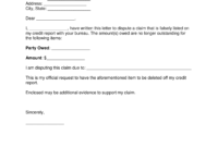 Disputing Credit - Raptor.redmini.co regarding Credit Report Dispute Letter Template