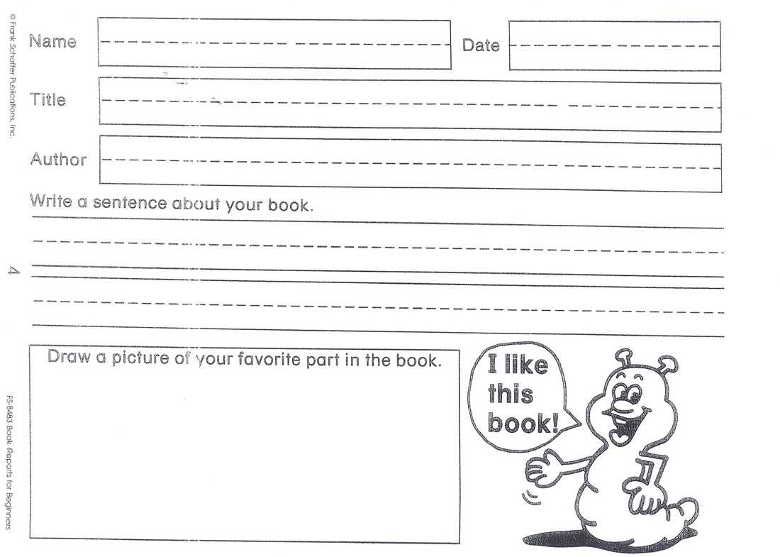 Do Book Reports 1St Grade - Assigning A Book Report In 1St For 1St Grade Book Report Template
