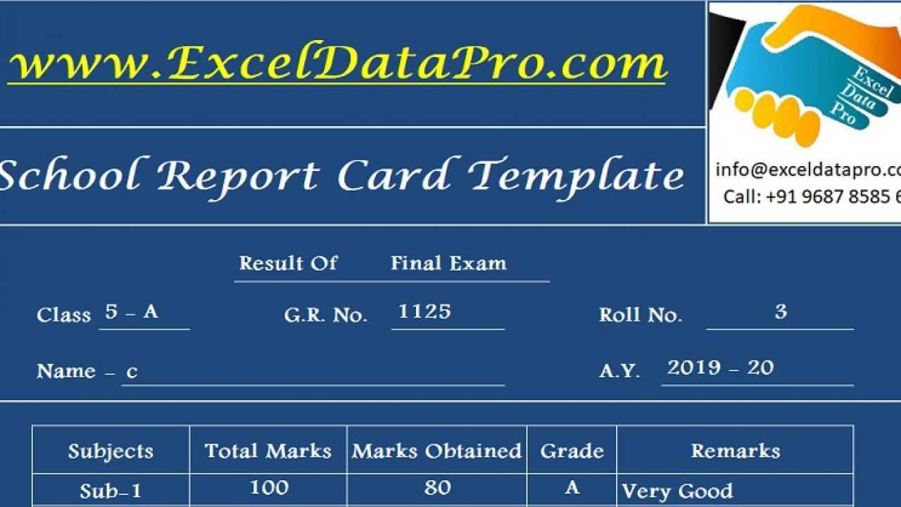 Download School Report Card And Mark Sheet Excel Template With Middle School Report Card Template