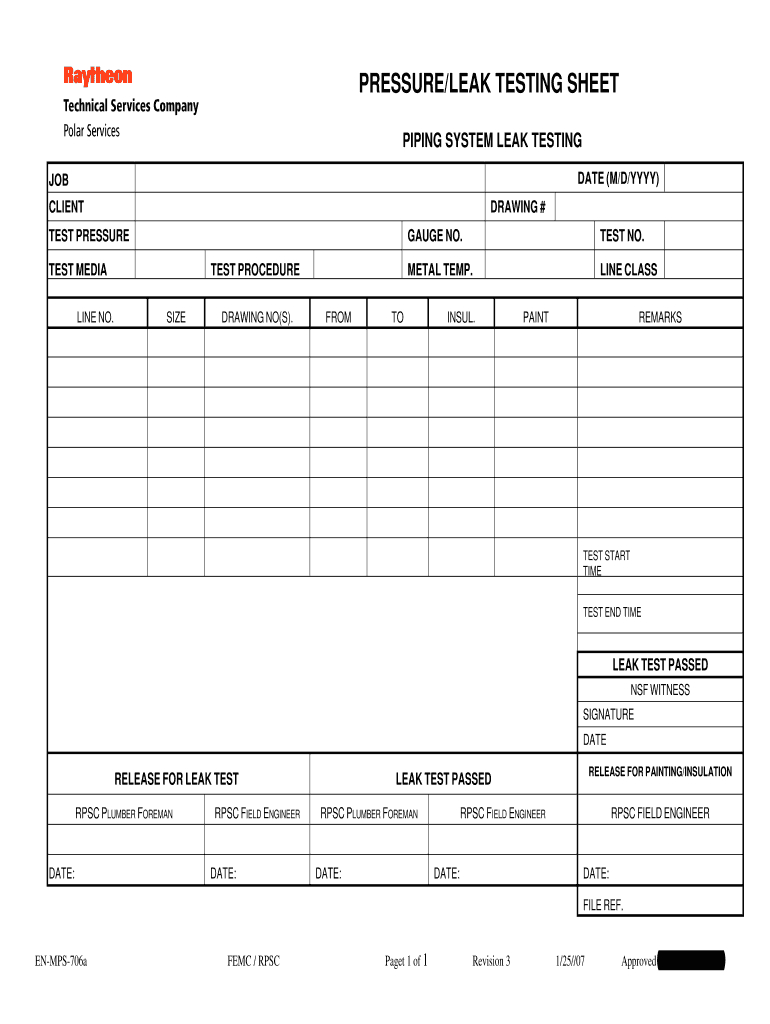 Duct Pressure Testing Forms - Fill Online, Printable Regarding Hydrostatic Pressure Test Report Template