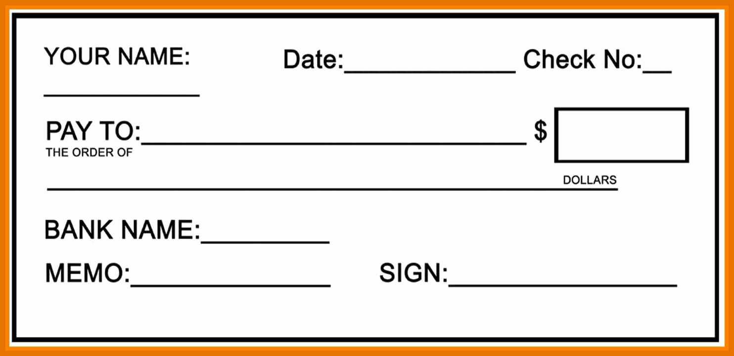 Dummy Cheque Template Free – Zohre.horizonconsulting.co For Blank Cheque Template Uk