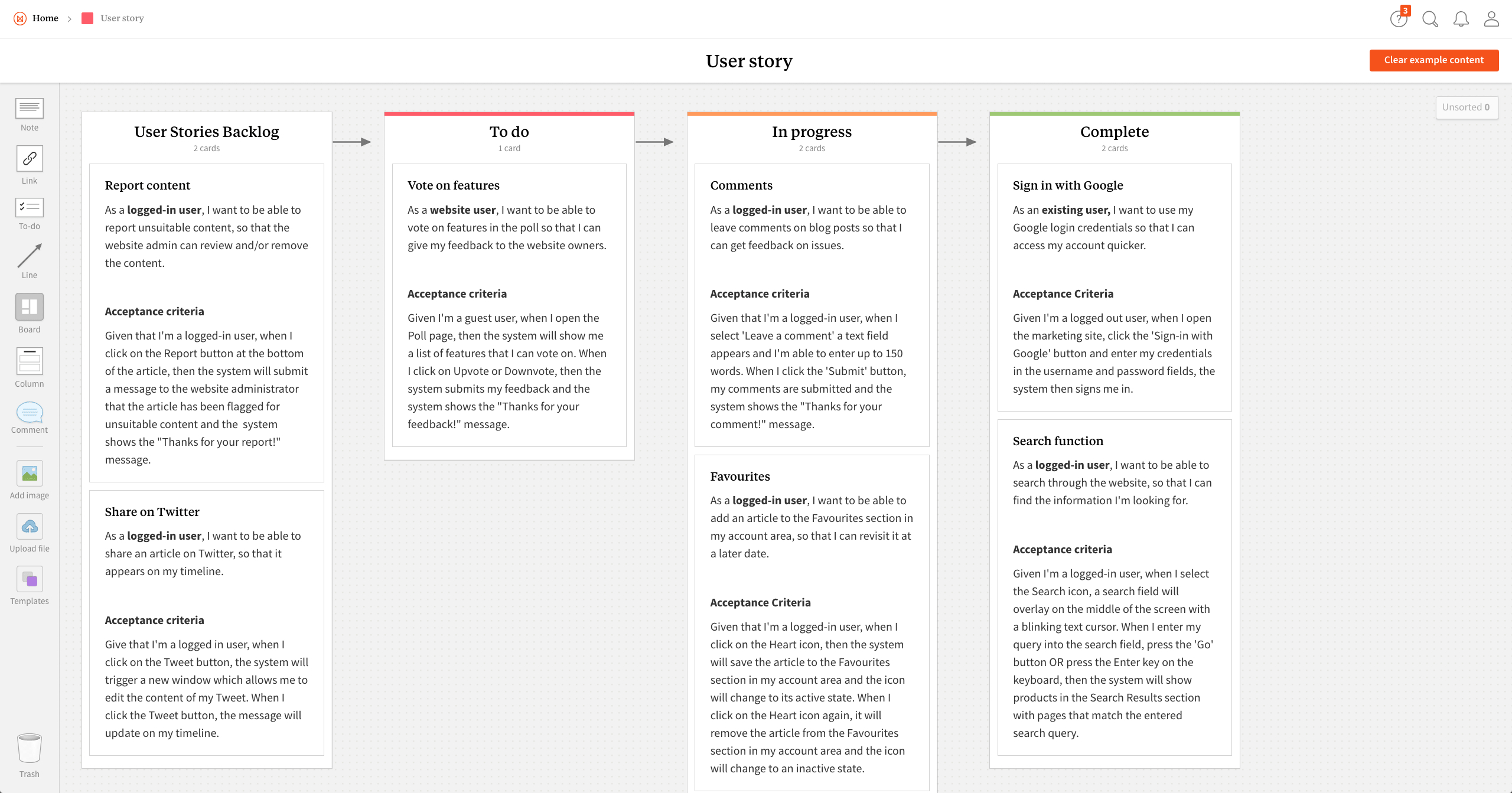 √ User Story Template & Examples In User Story Template Word