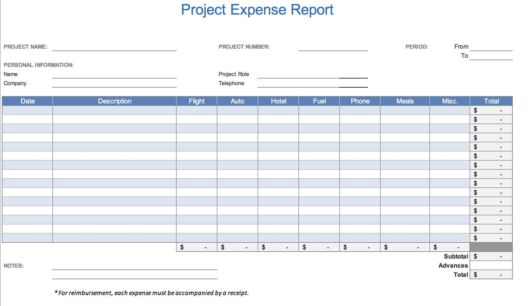 Easy Expense Reports – Raptor.redmini.co Pertaining To Microsoft Word Expense Report Template