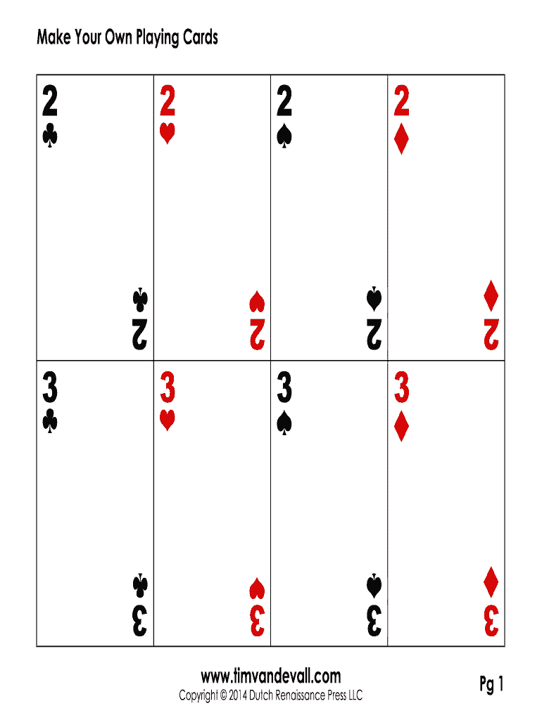 Editable Playing Card Template – Fill Online, Printable In Playing Card Template Word