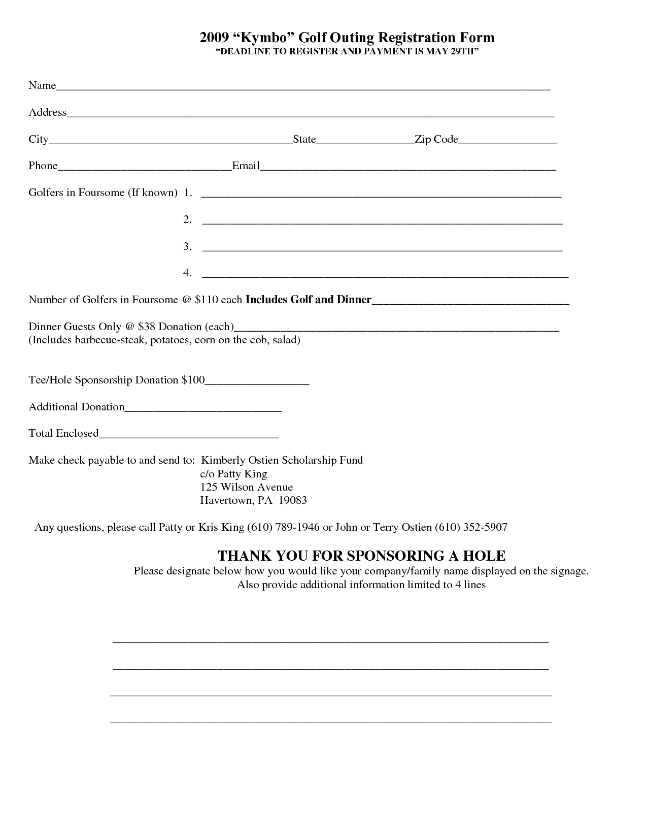 Event Registration Form Template Free Online Printable Word Pertaining To Registration Form Template Word Free