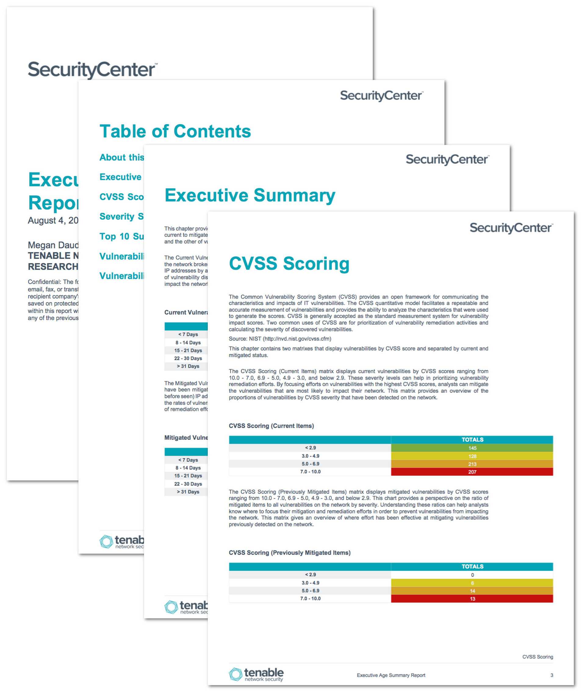 Executive Age Summary Report – Sc Report Template | Tenable® Throughout Nessus Report Templates