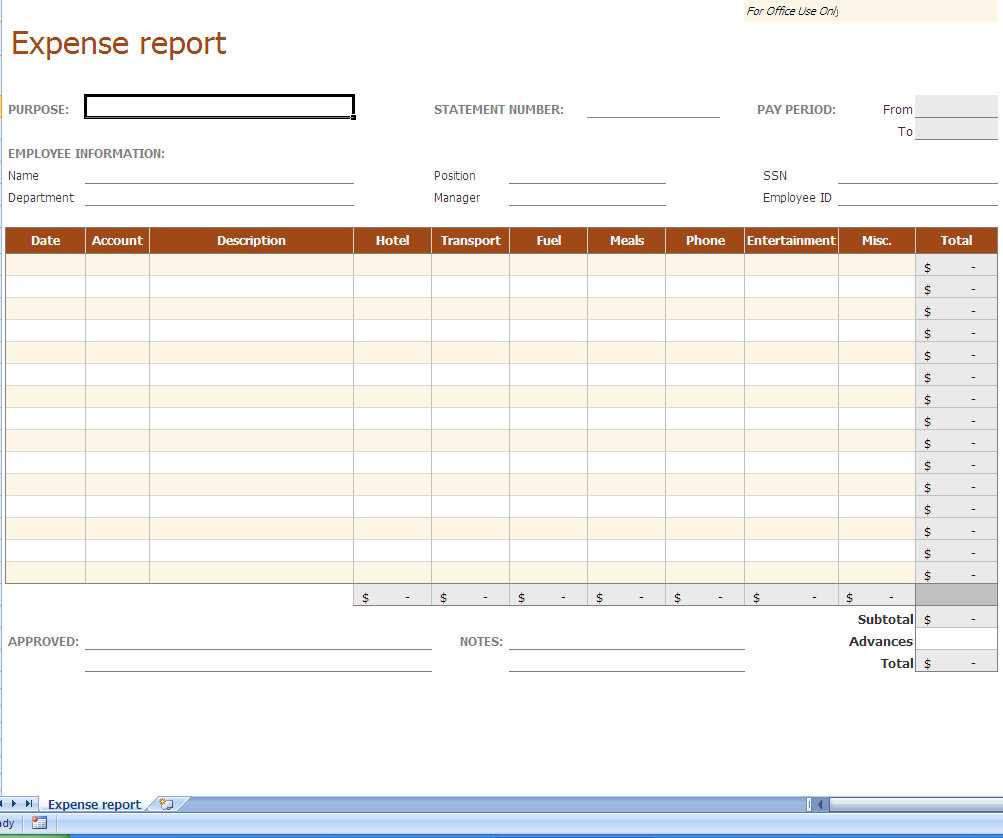 Expense Report Excel Template | Reporting Expenses Excel Within Expense Report Spreadsheet Template