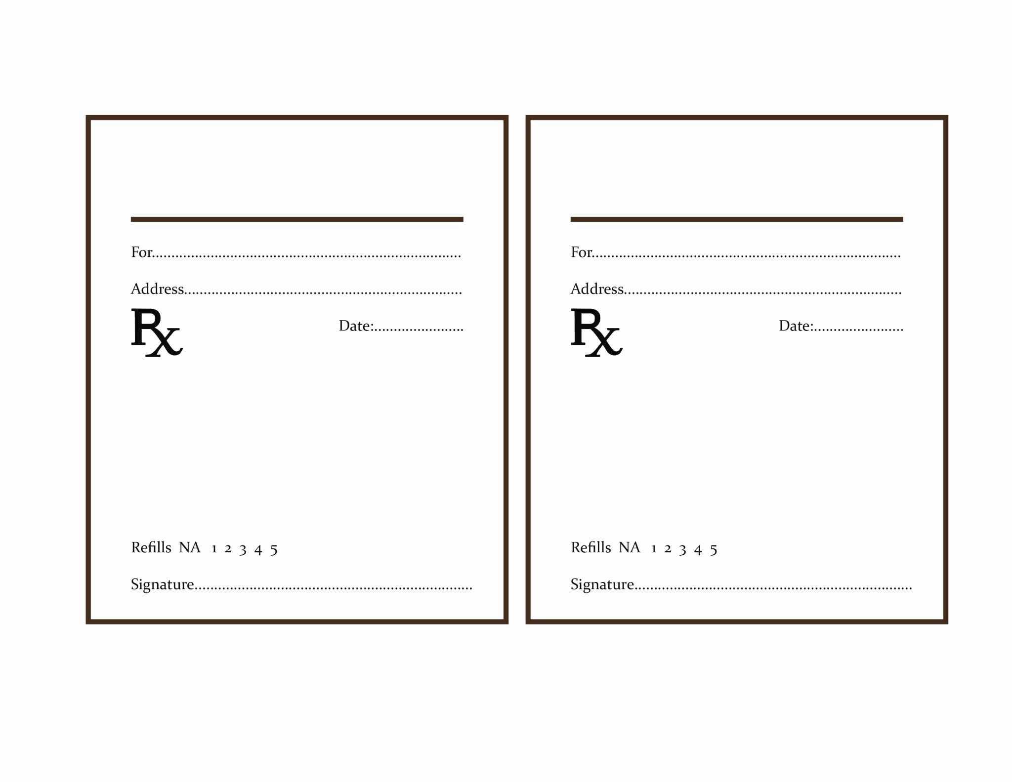 Fake Prescription Pad – Mahre.horizonconsulting.co With Blank Prescription Pad Template