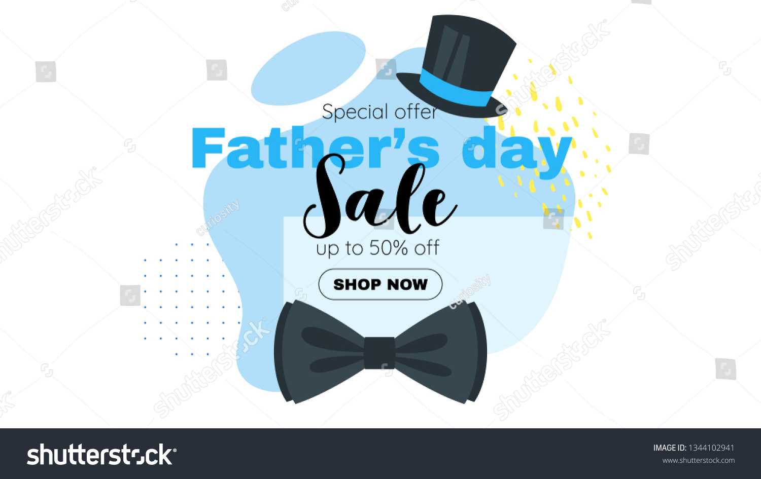 Father Day Sale Banner Template Bow Stock Image | Download Now Regarding Tie Banner Template