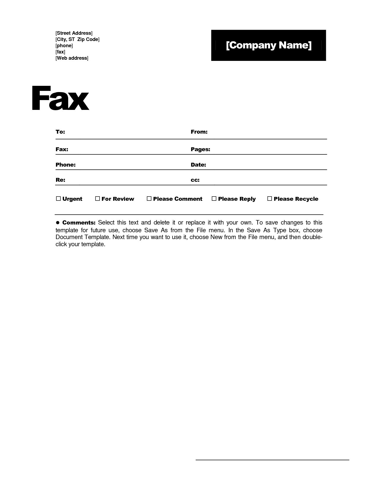 Fax Template In Word 2010 – Mahre.horizonconsulting.co For Fax Template Word 2010