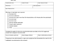 Form Medication Error - Fill Online, Printable, Fillable in Medication Incident Report Form Template