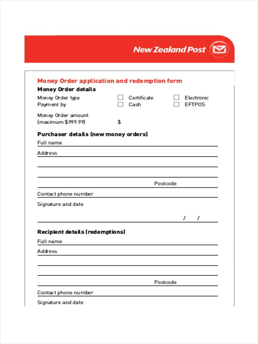 Free 5+ Money Order Examples & Samples In Pdf | Examples Throughout Blank Money Order Template