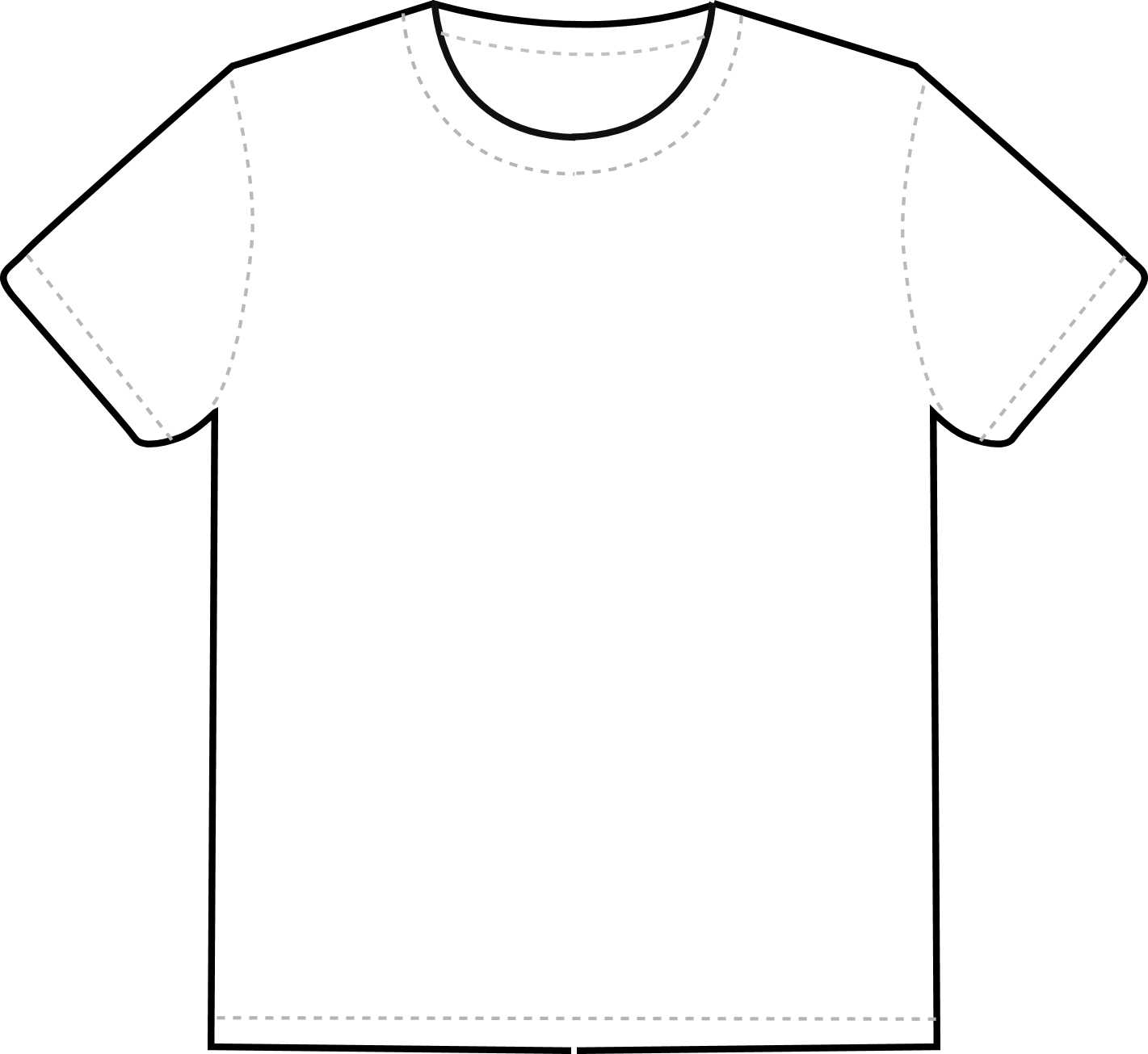 Free Blank T Shirt Outline, Download Free Clip Art, Free With Blank T ...