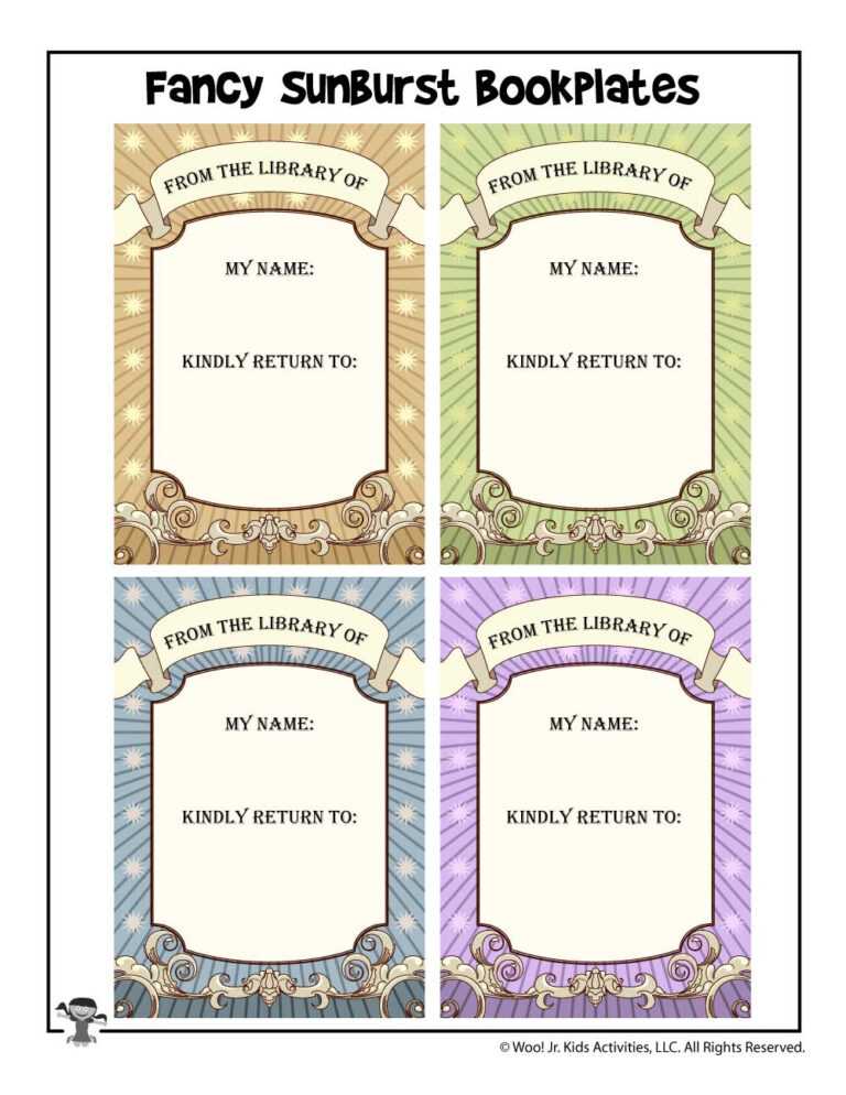 Bookplate Templates For Word