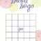 Free Bridal Bingo Template ] - Bridal Shower Bingo Template within Blank Bridal Shower Bingo Template
