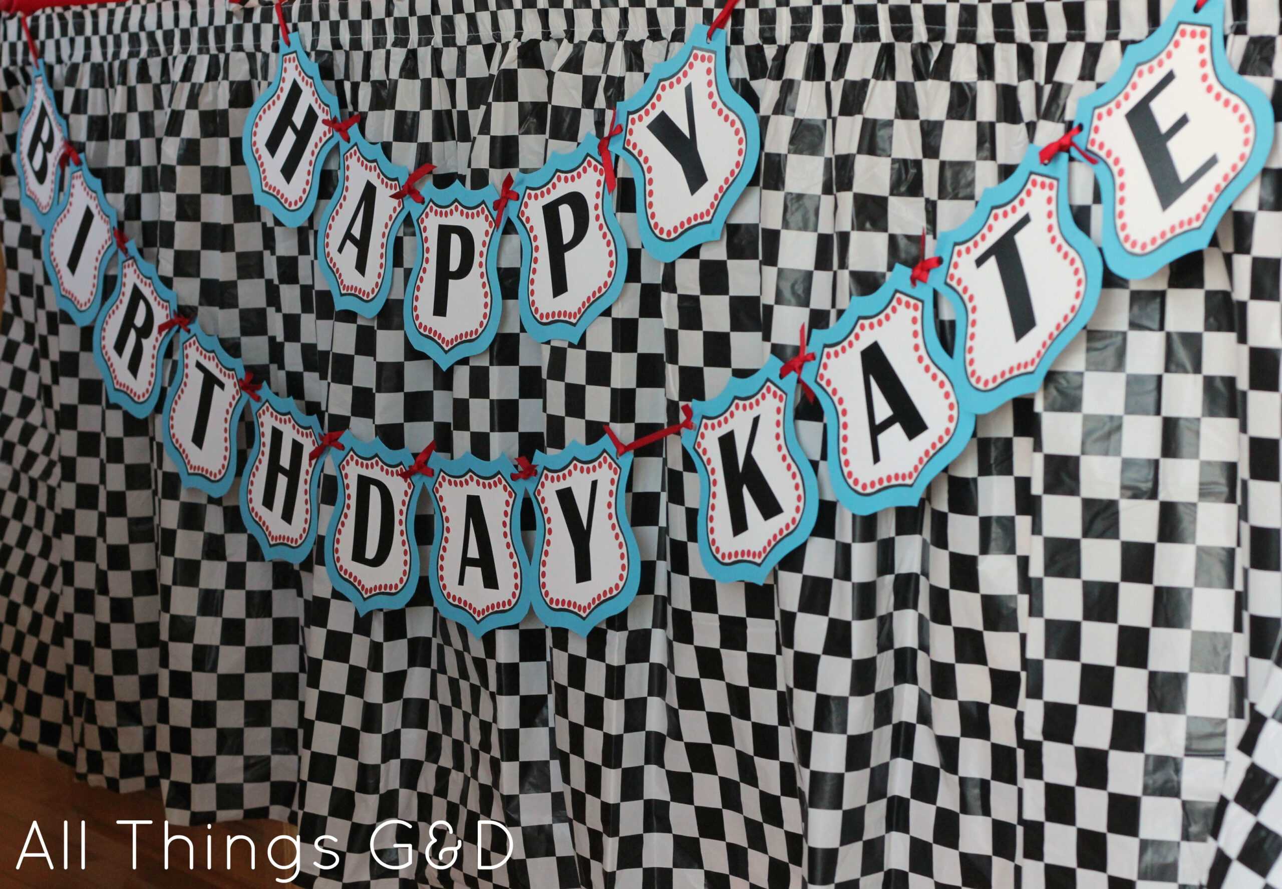 Free Cars Birthday Party Printables Throughout Cars Birthday Banner Template