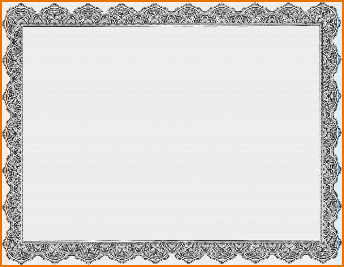 Free Certificate Border Clipart With Word Border Templates Free Download
