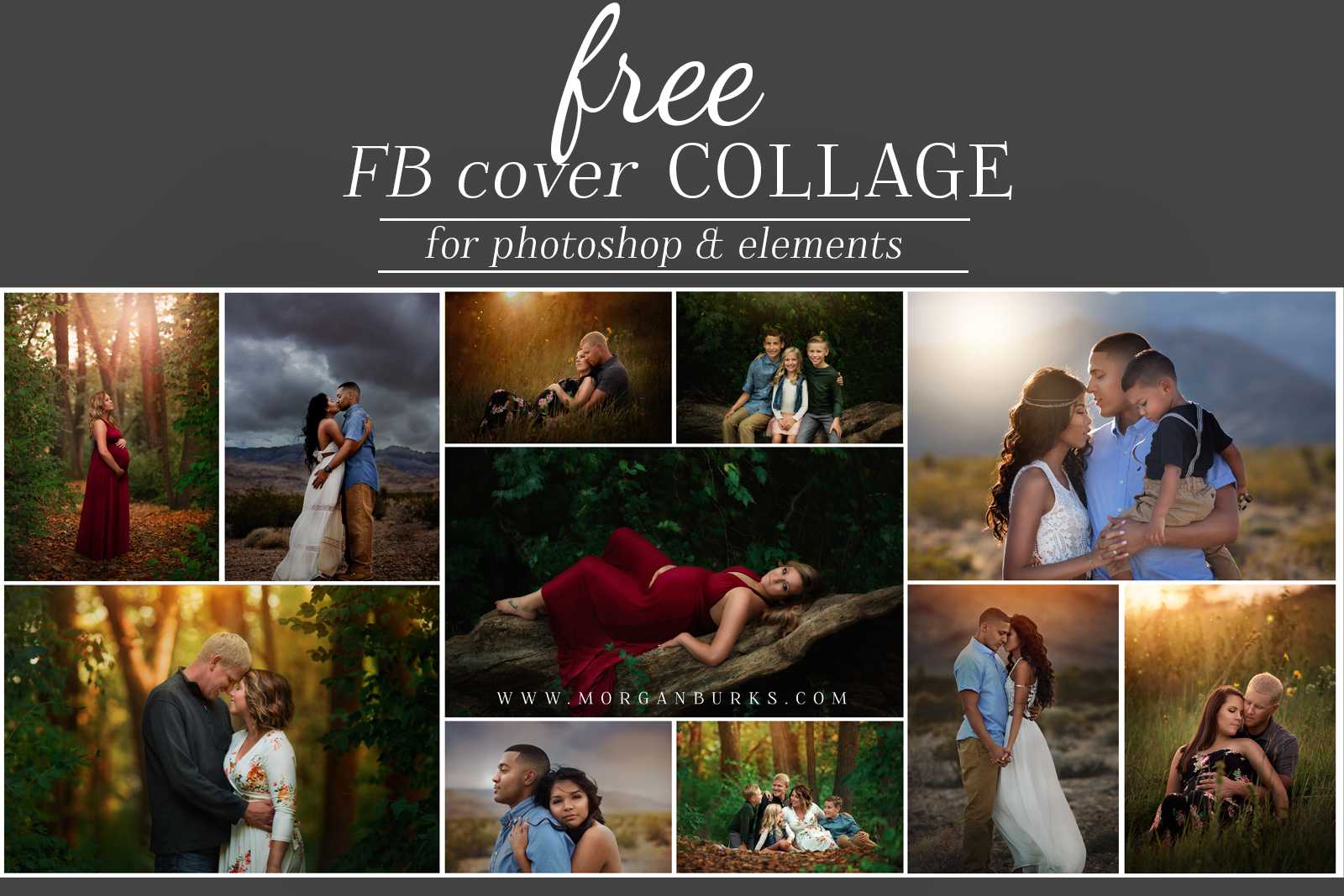 Free Facebook Cover Photo Template For Photoshop  Morgan Burks With Photoshop Facebook Banner Template