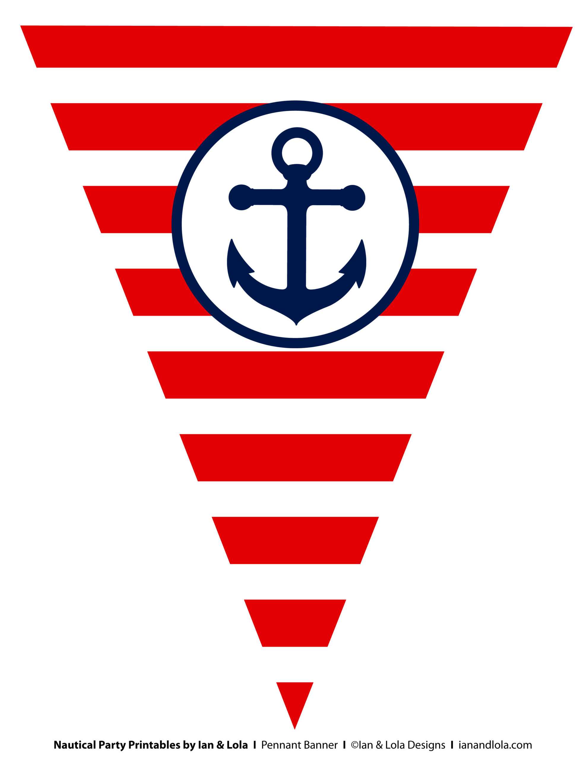 Free Nautical Party Printables From Ian & Lola Designs Intended For Nautical Banner Template