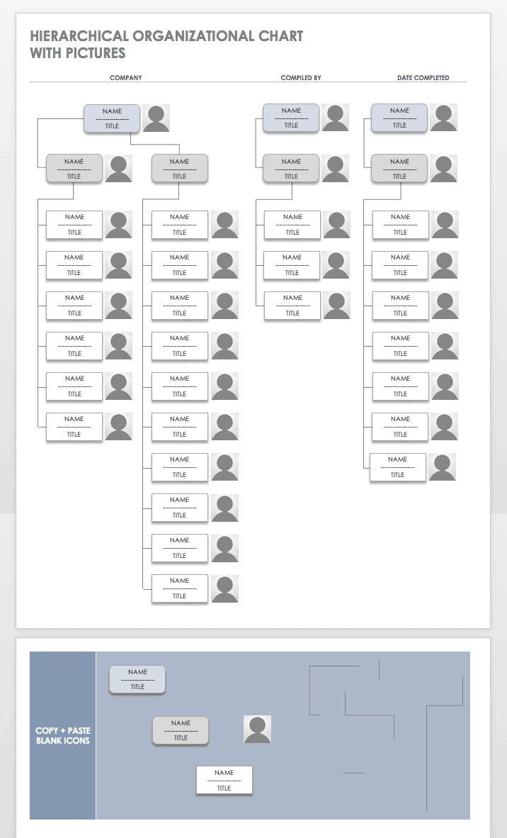 Free Organization Chart Templates For Word | Smartsheet Pertaining To Org Chart Template Word