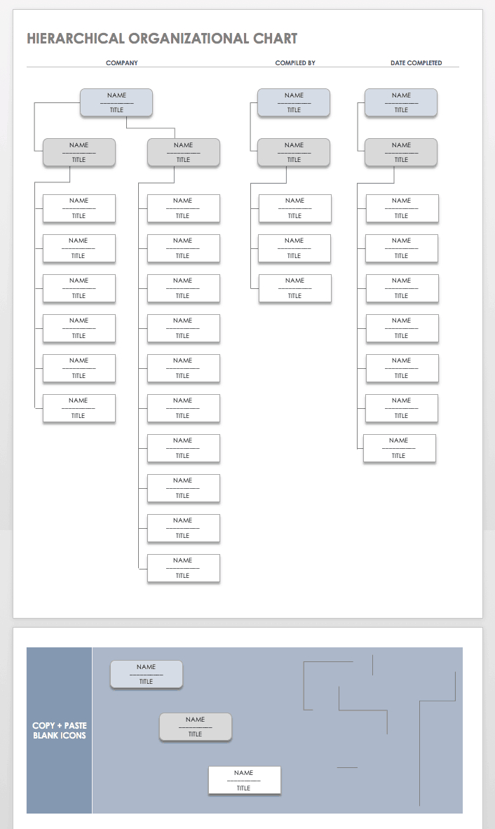 Free Organization Chart Templates For Word | Smartsheet Pertaining To Org Chart Word Template