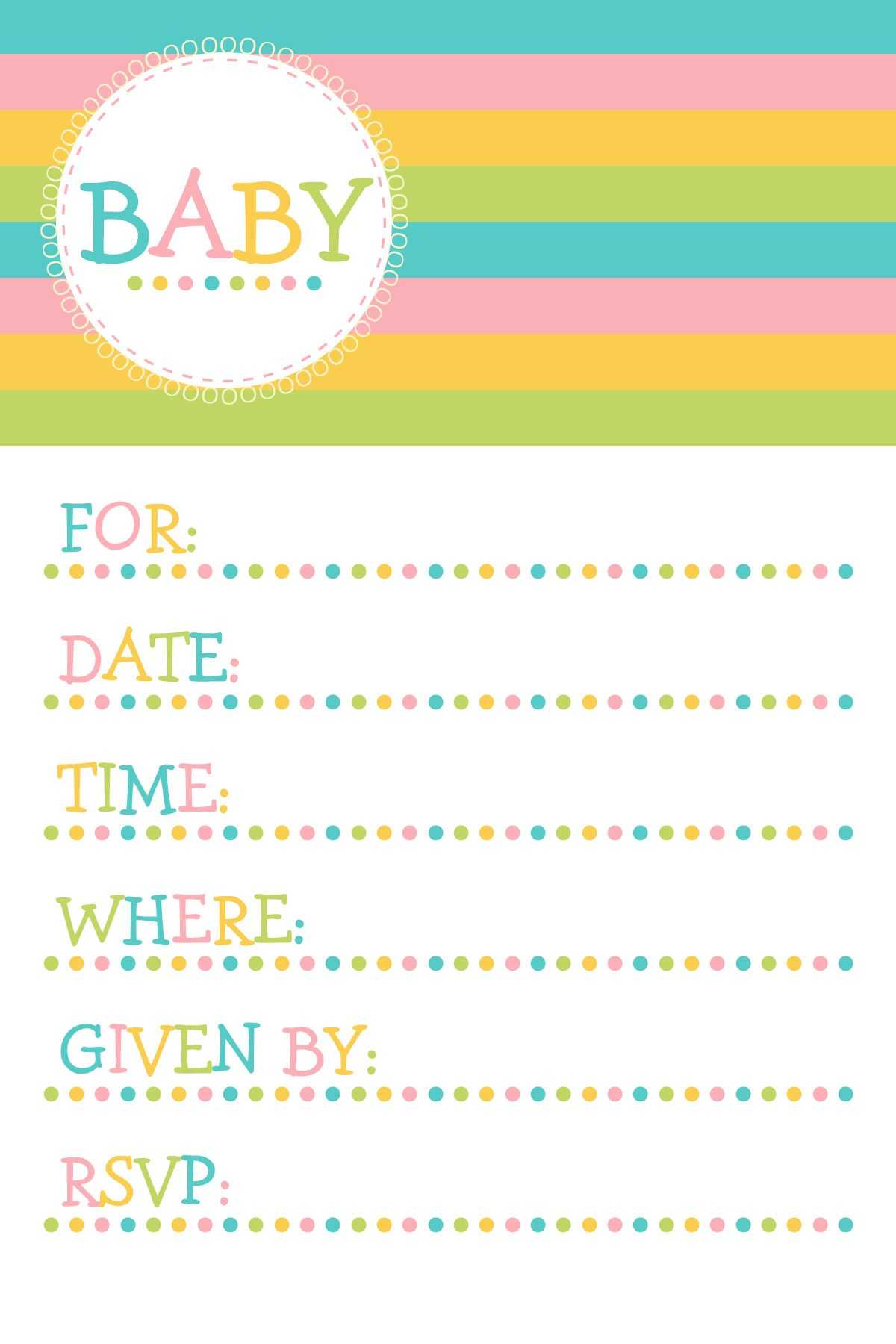 Free Printable Baby Shower Invites – Zohre.horizonconsulting.co In Free Baby Shower Invitation Templates Microsoft Word