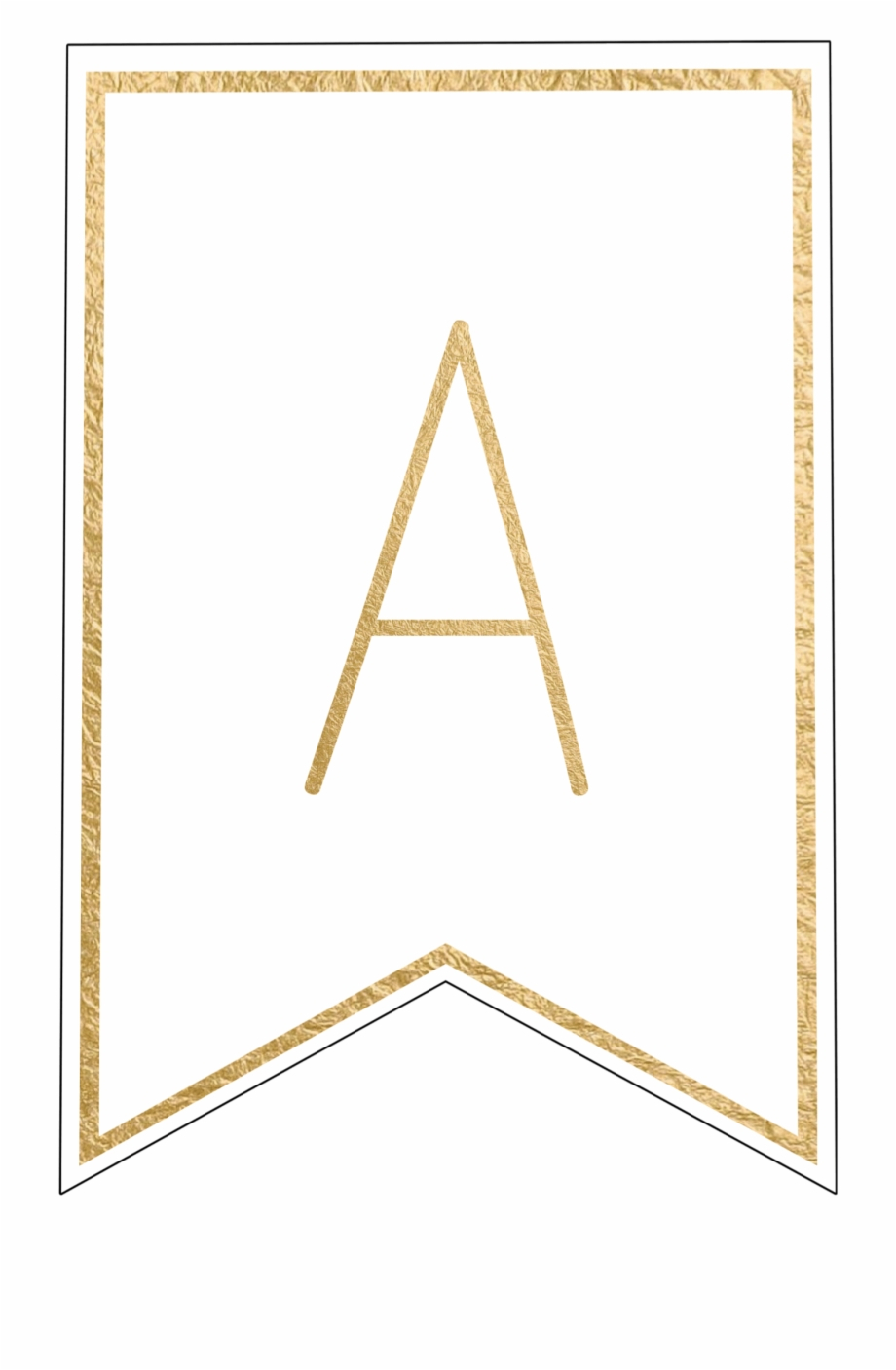 Free Printable Banner Letters Template – Letter Png Gold With Regard To Printable Letter Templates For Banners