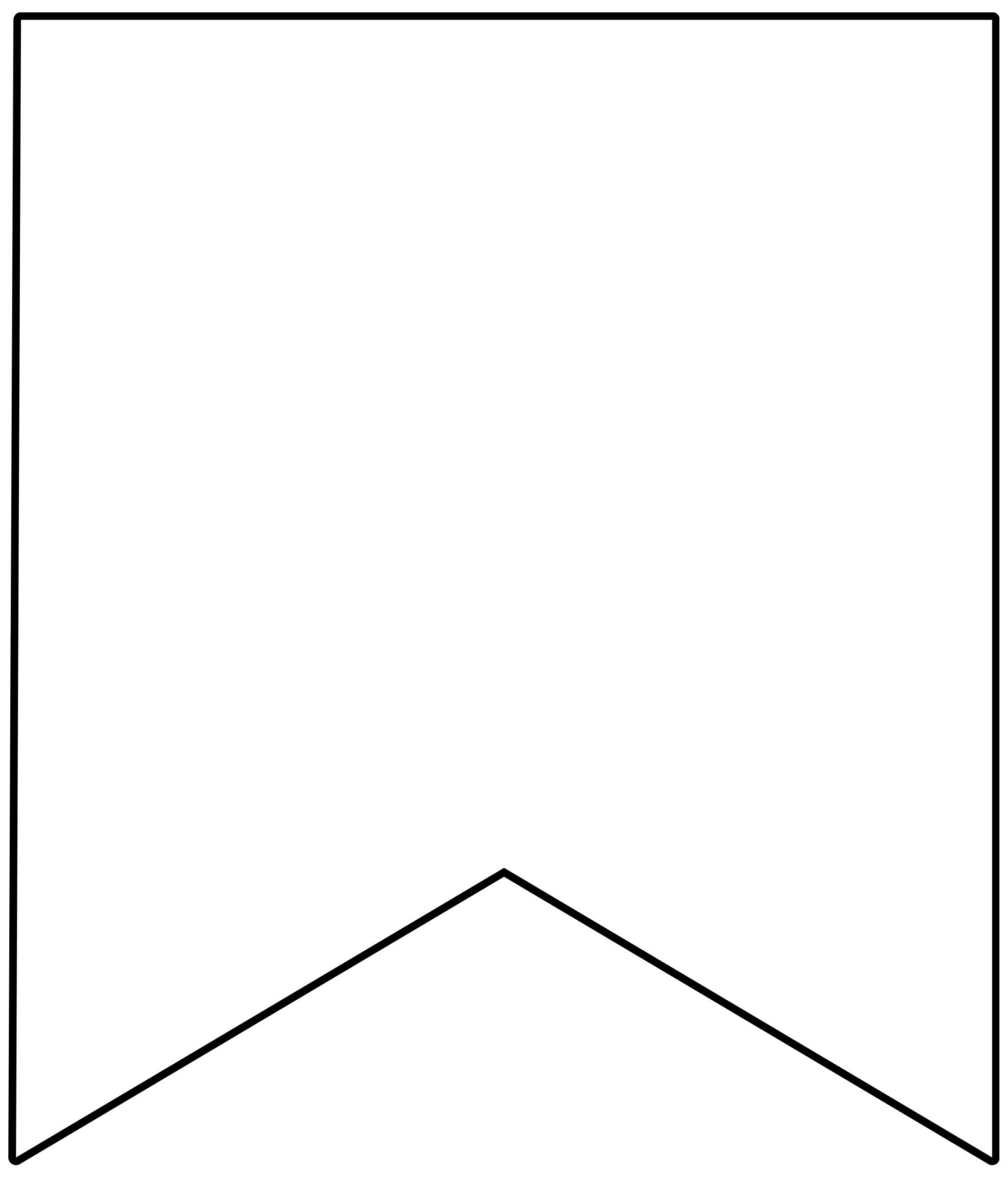 Free Printable Banner Templates {Blank Banners} – Paper Regarding Free Triangle Banner Template