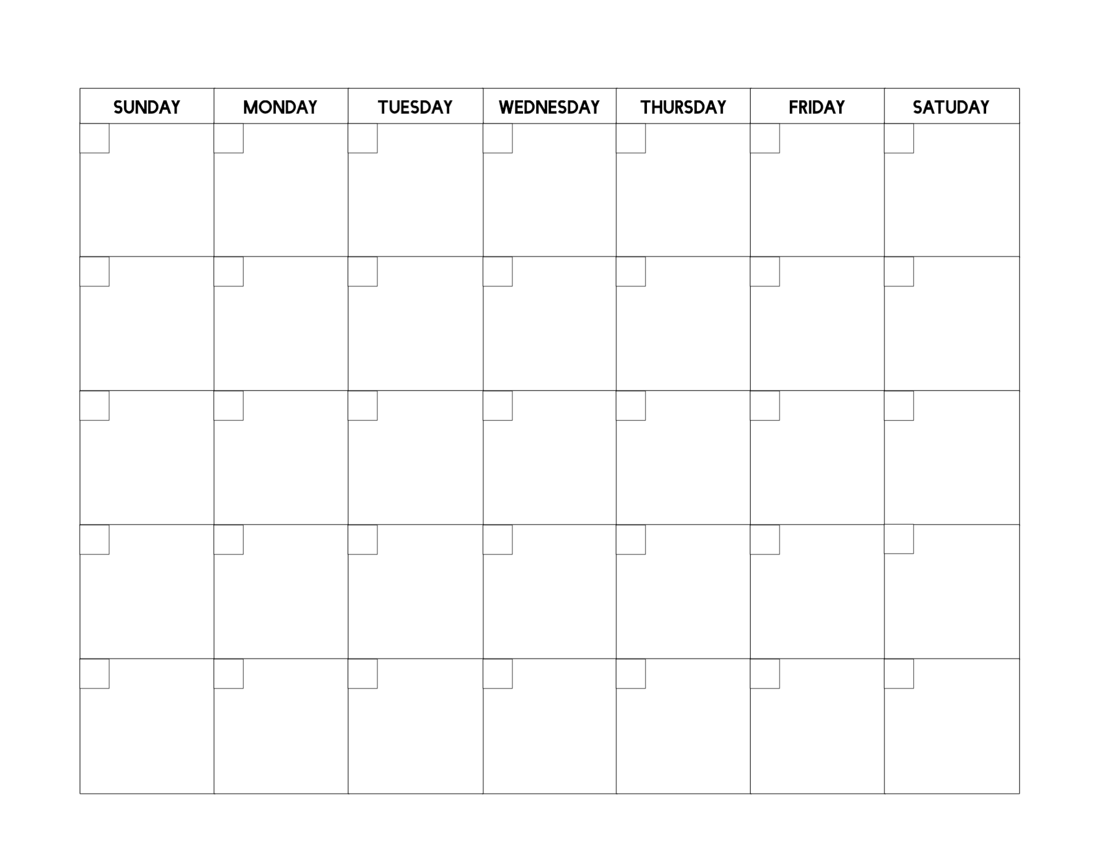 Free Printable Blank Calendar Template – Paper Trail Design With Blank Calender Template