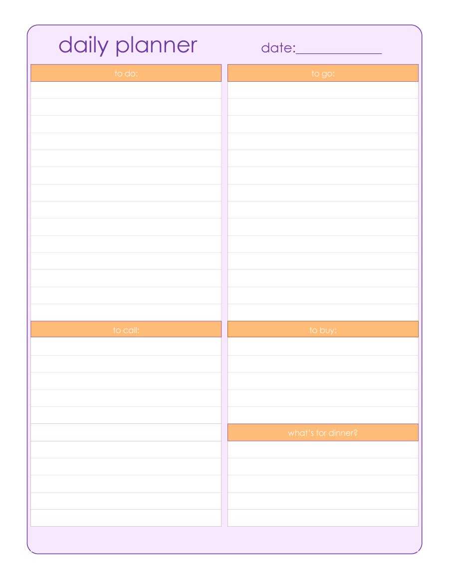 Free Printable Daily Schedule – Mahre.horizonconsulting.co For Printable Blank Daily Schedule Template