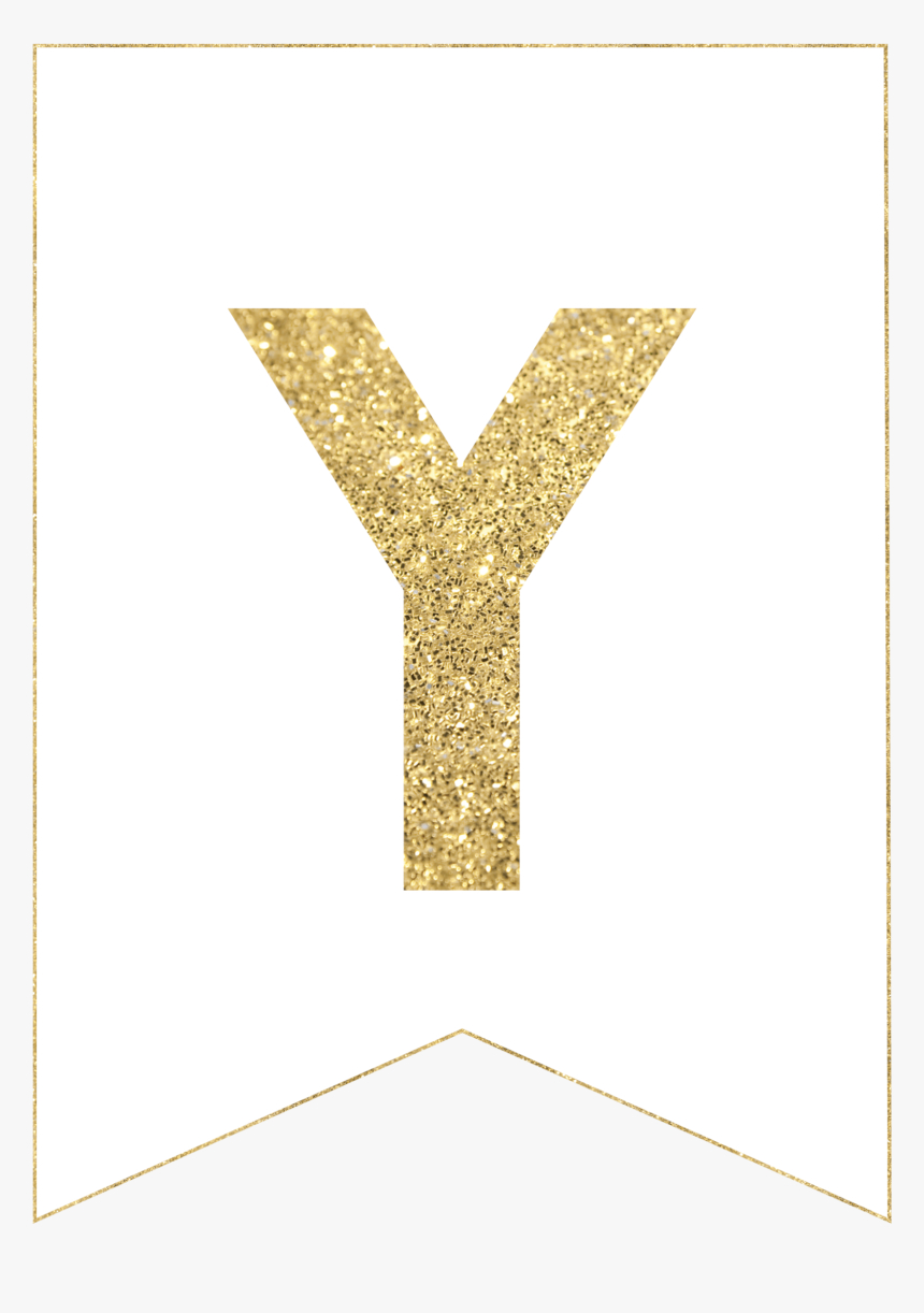 Free Printable Gold Banner Letters P, Hd Png Download - Kindpng Throughout Letter Templates For Banners