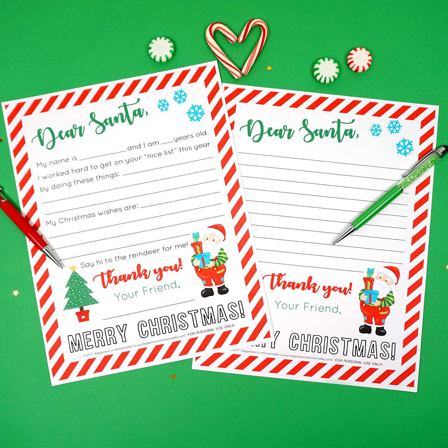 Free Printable Letter To Santa – Happiness Is Homemade Within Letter From Santa Template Word